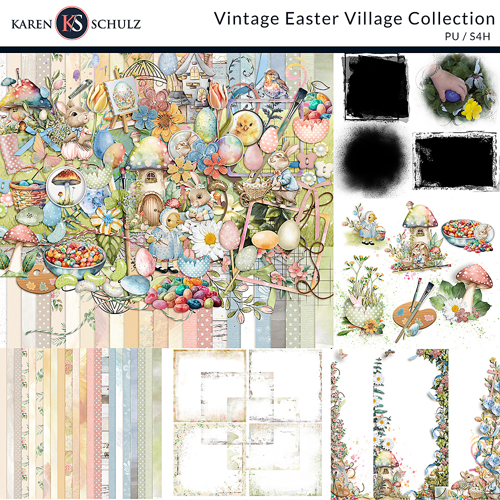 Vintage Easter Village Collection
