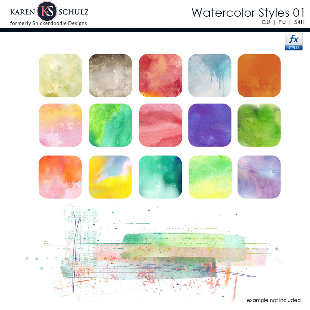 Watercolor Styles 01 Watercolor Styles 01