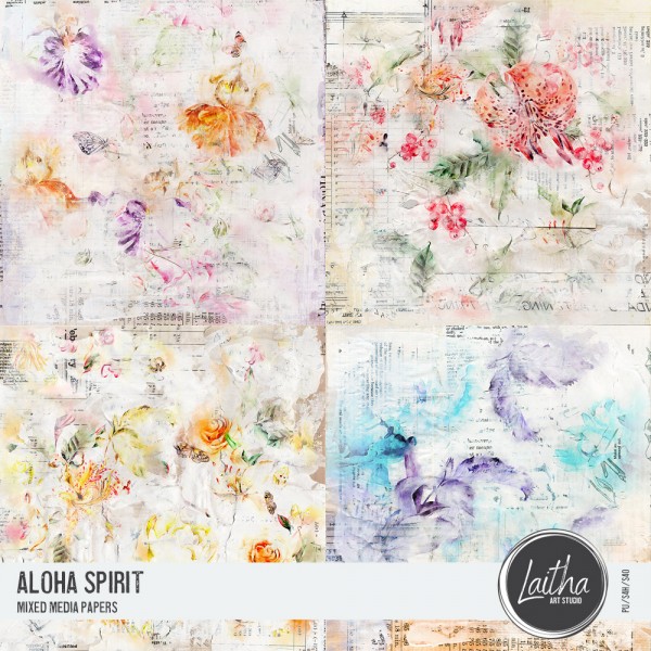 Aloha Spirit - Mixed Media Papers