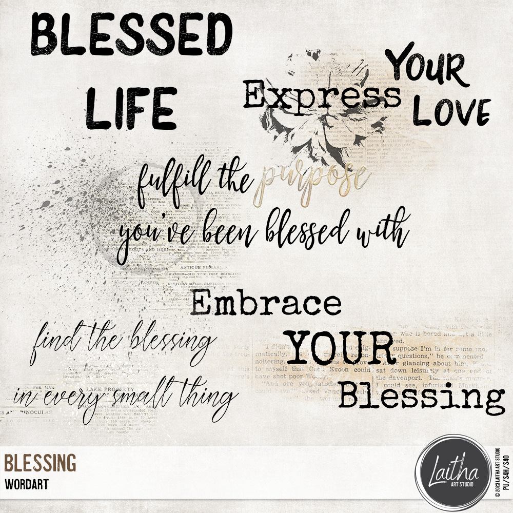 Blessing - Wordart