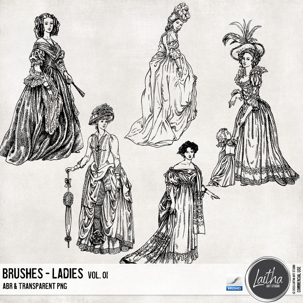 Ladies Brushes & Stamps Vol. 01