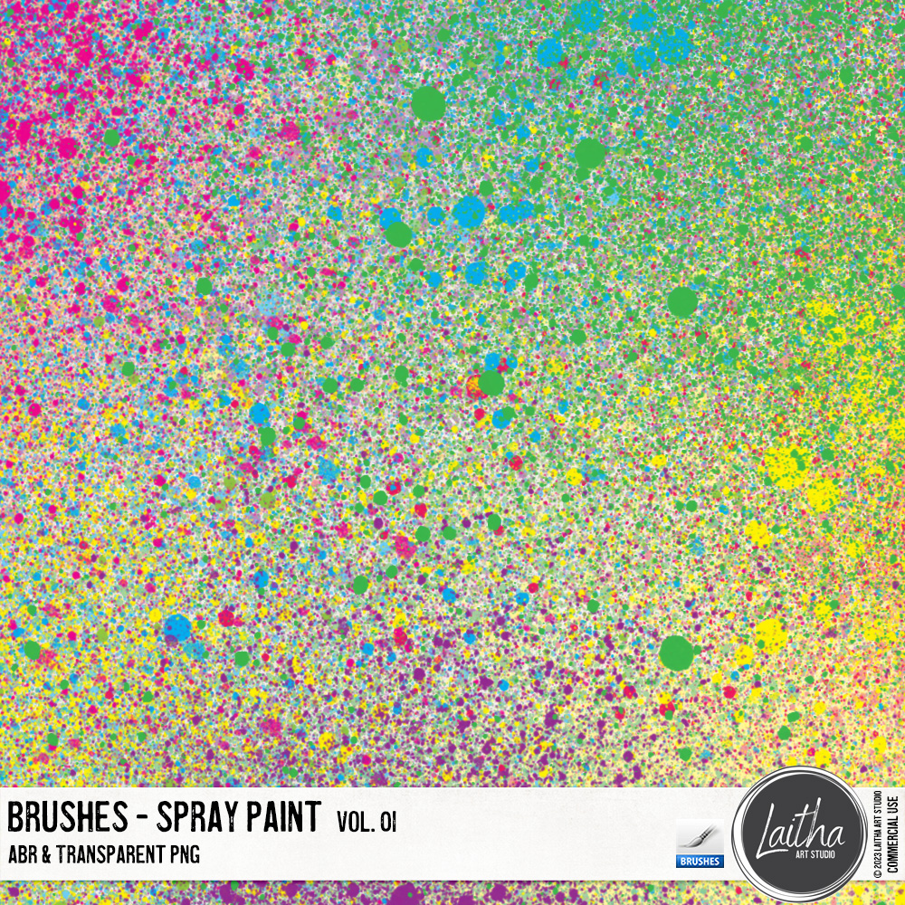 Spray Paint Brushes & Stamps Vol. 01