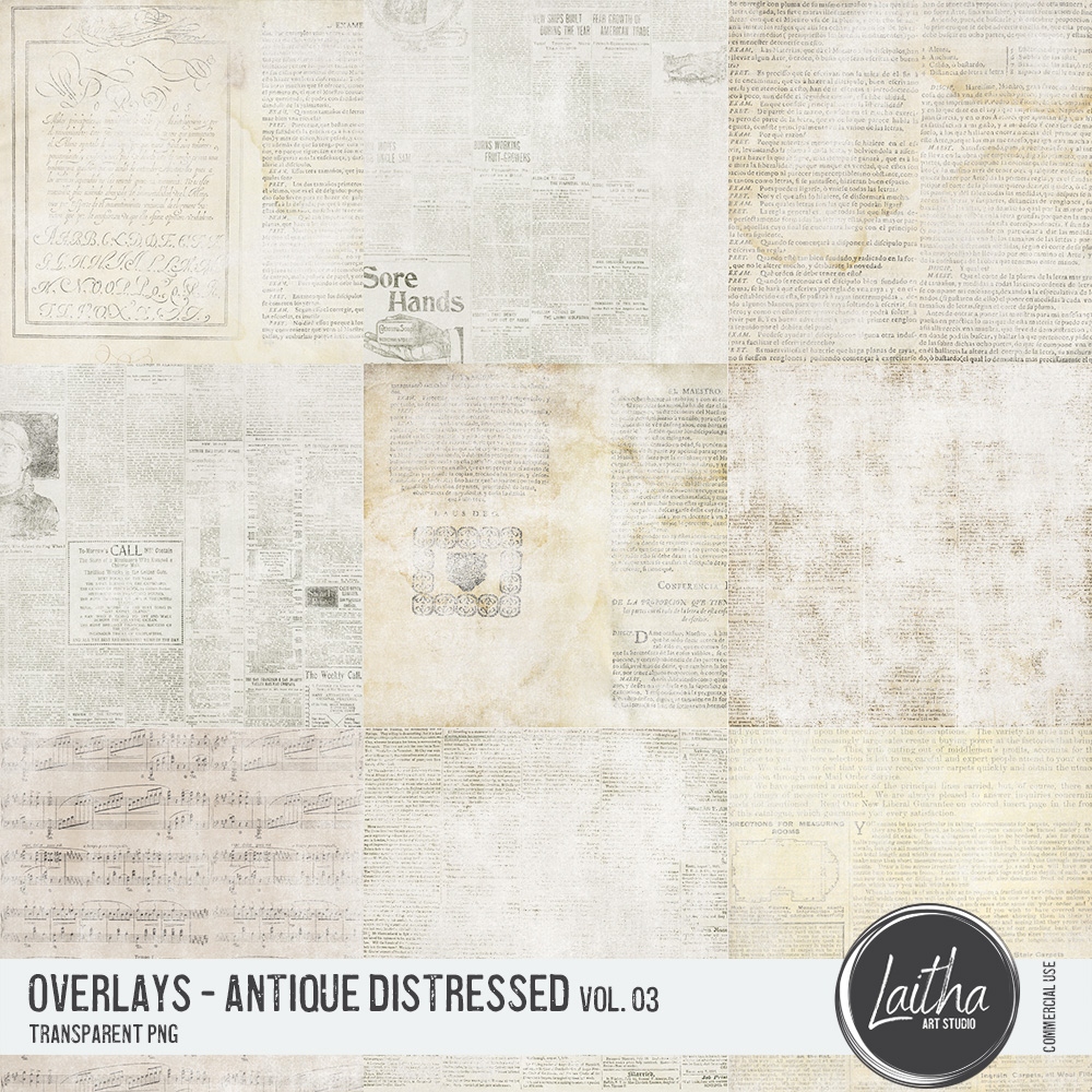 Antique Distressed Overlays Vol. 03