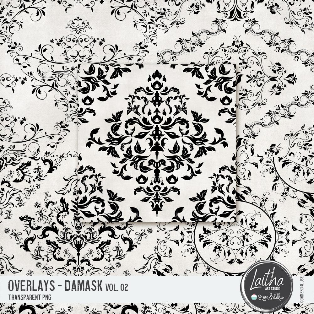 Damask Overlays Vol. 02