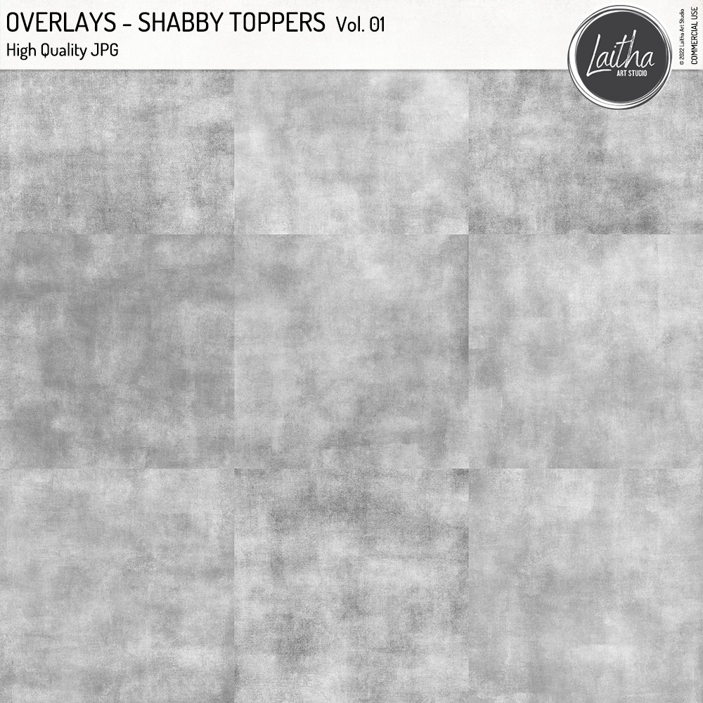 Shabby Toppers Overlays Vol. 01