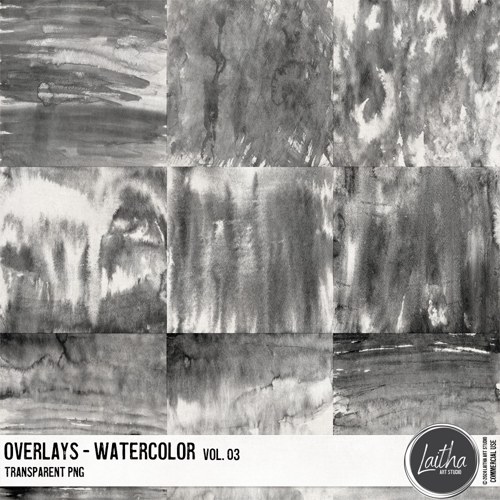 Watercolor Overlays Vol. 03