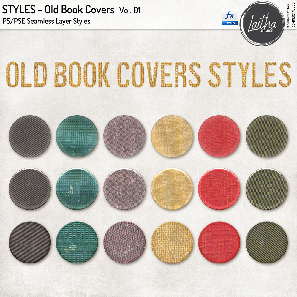 Old Book Covers Styles Vol. 01