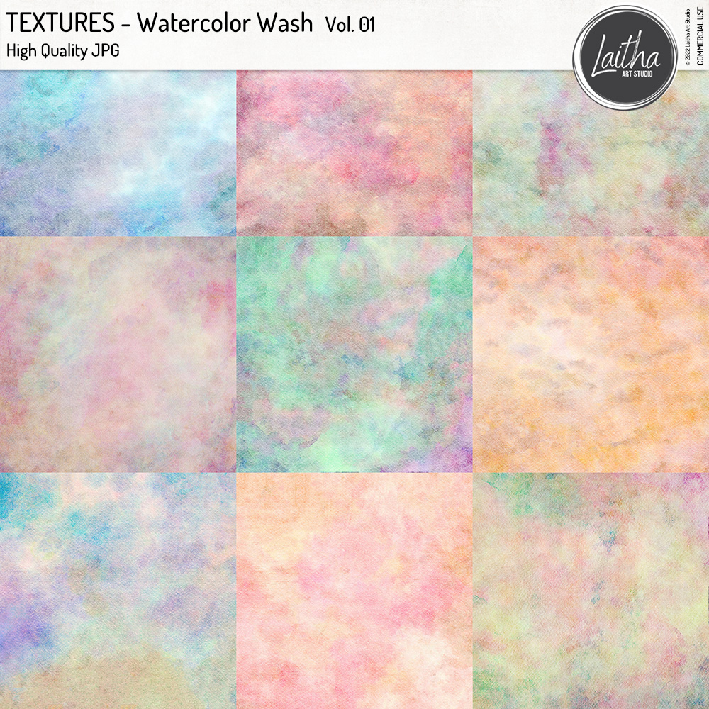 Watercolor Wash Textures Vol. 01