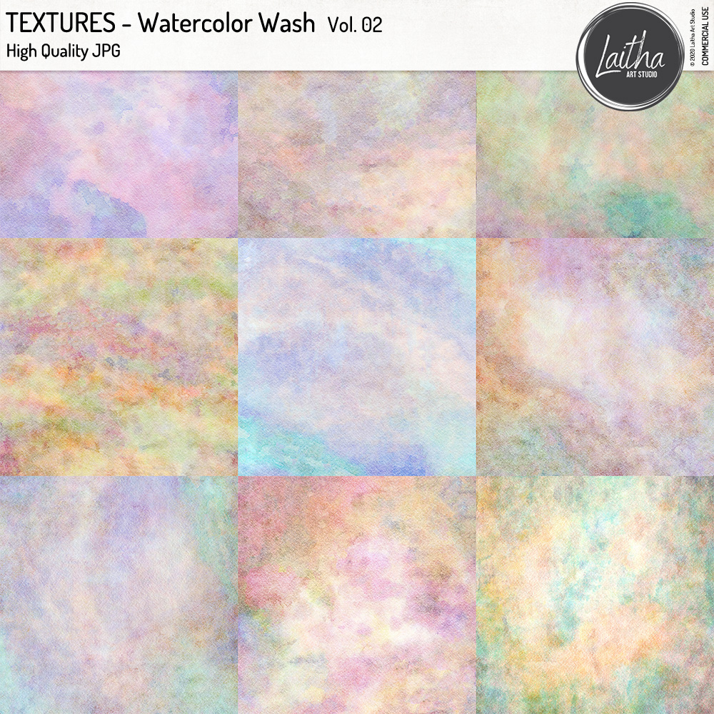 Watercolor Wash Textures Vol. 02