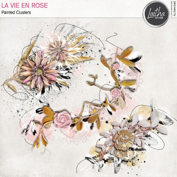 La Vie En Rose - Painted Clusters