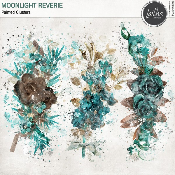 Moonlight Reverie - Painted Clusters