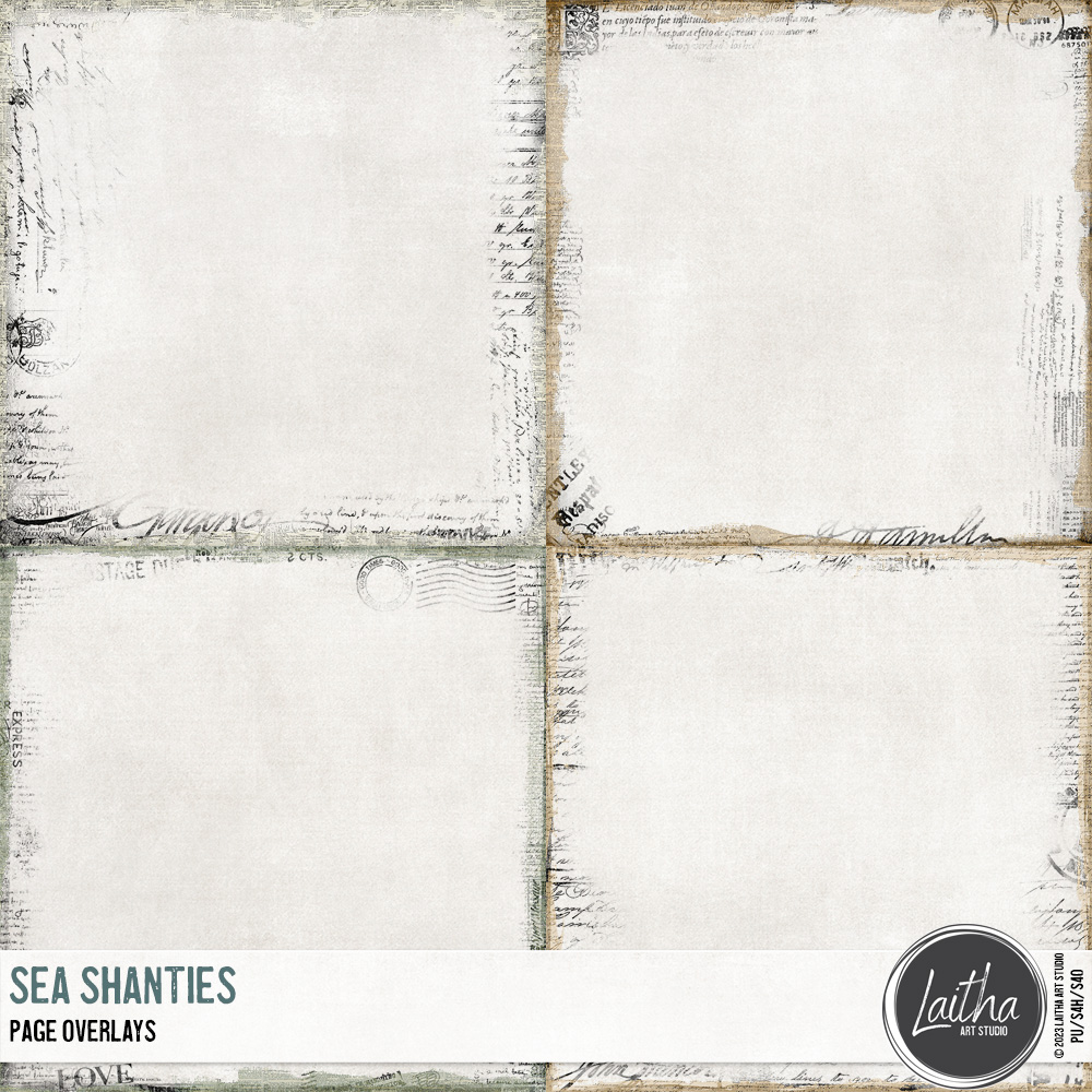 Sea Shanties - Page Border Overlays