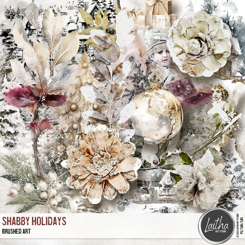 Shabby Holidays - Brushed Art