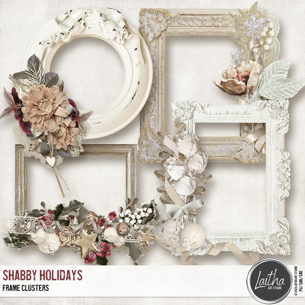 Shabby Holidays - Frame Clusters