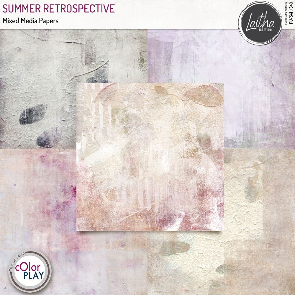 Summer Retrospective - Mixed Media Papers