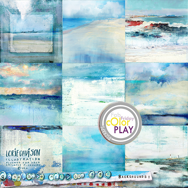 Somewhere Near the Sea Backgrounds 2 by Lorie Davison