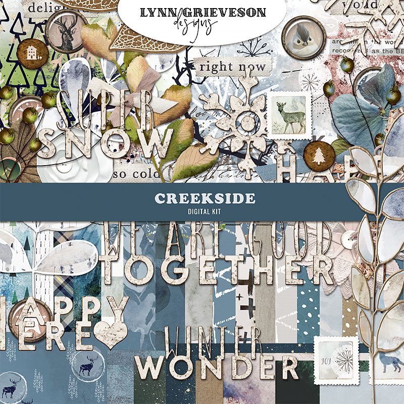Creekside Digital Scrapbooking Kit by Lynn Grieveson
