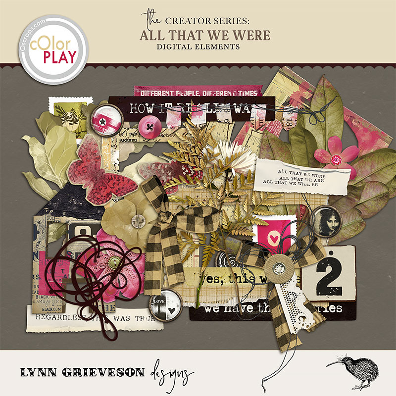 All That We Were Digital Scrapbooking Elements