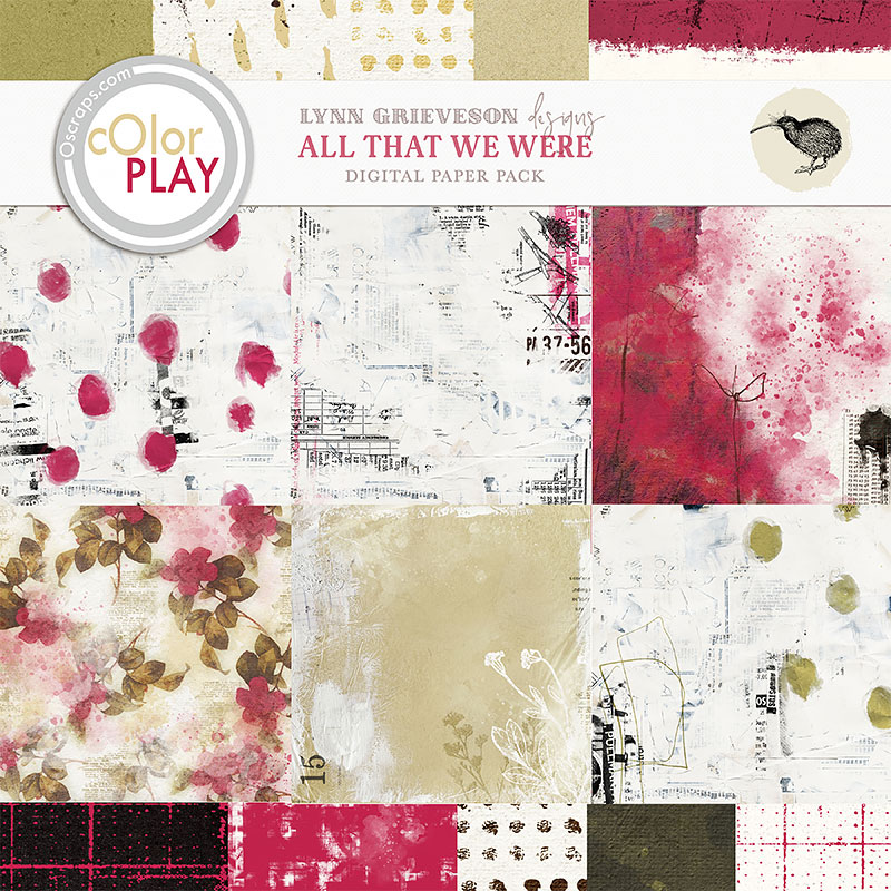 All That We Were Digital Scrapbooking Paper Pack