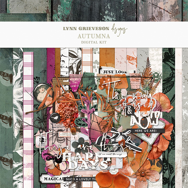 Autumna Digital Scrapbooking Kit by Lynn Grieveson