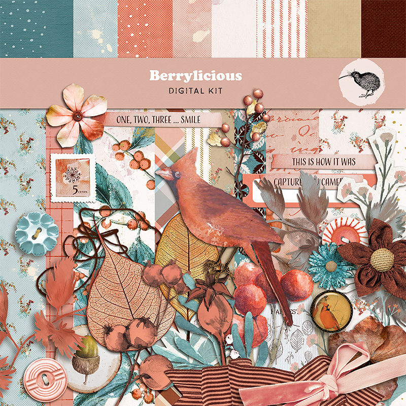 Berrylicious Digital Scrapbooking Kit