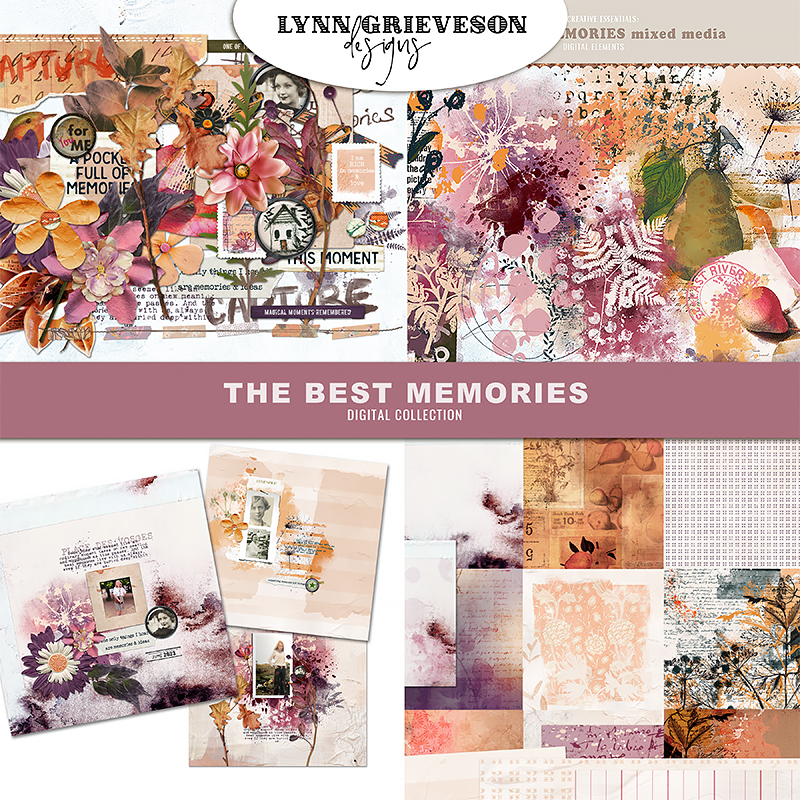 The Best Memories Digital Scrapbooking Collection by Lynn Grieveson