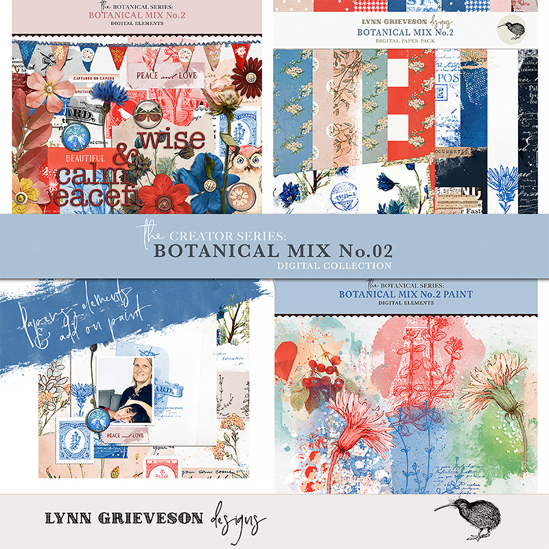 Botanical Mix No2 Digital Scrapbooking Collection