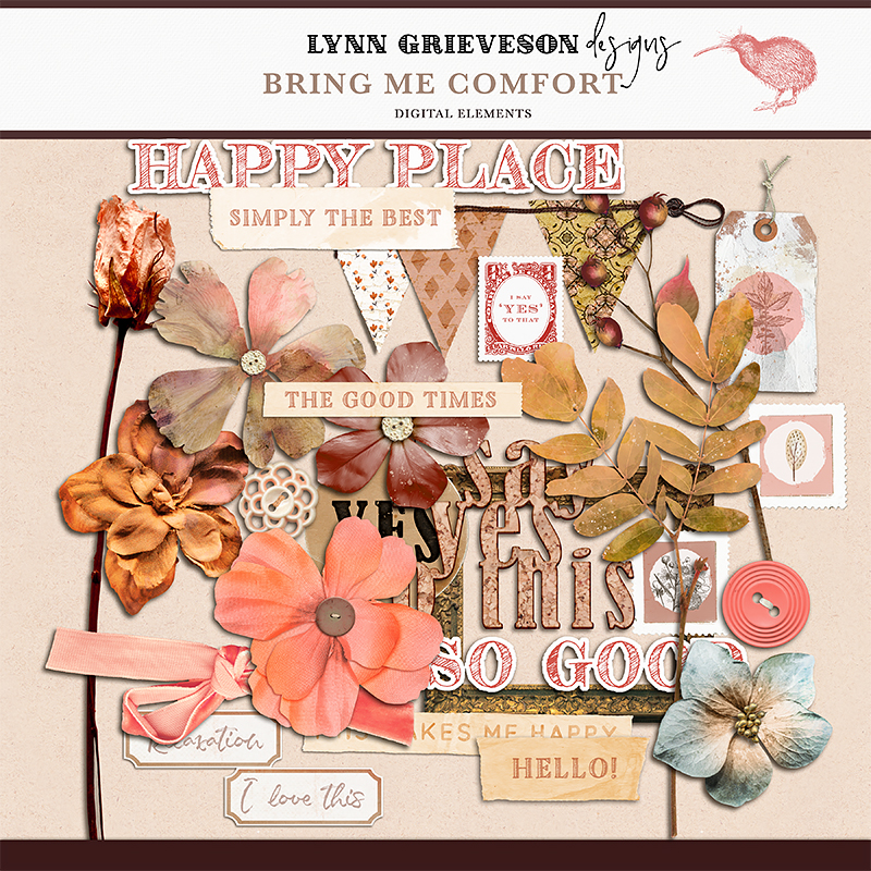 Bring Me Comfort Digital Scrapbooking Elements