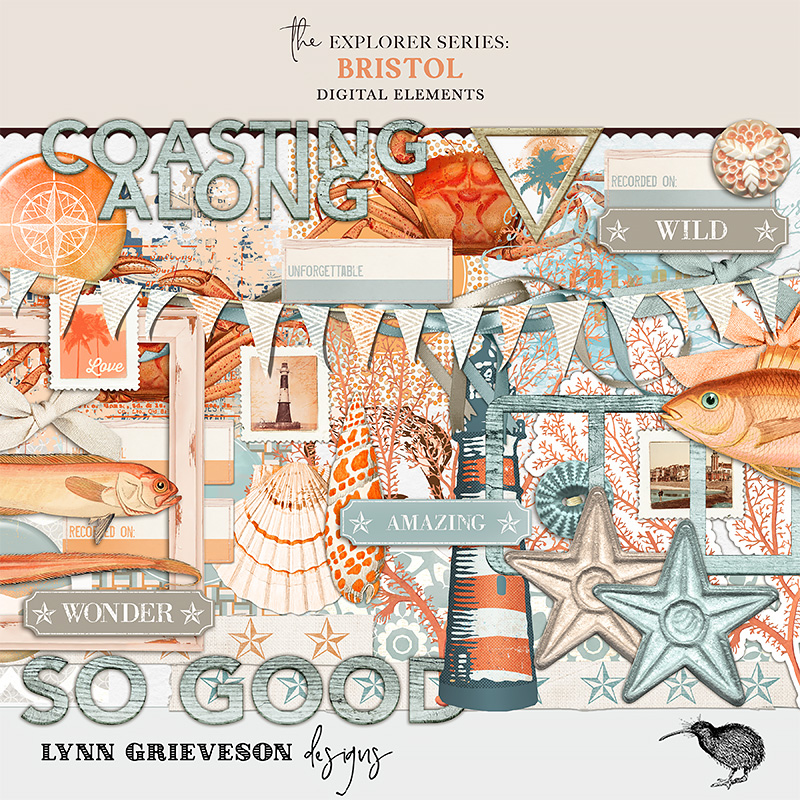 Bristol Digital Scrapbooking Elements by Lynn Grieveson