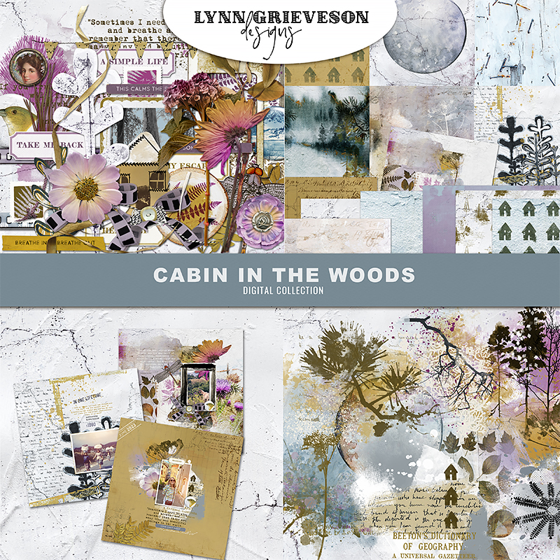 Cabin in the Woods Digital Scrapbooking Collection