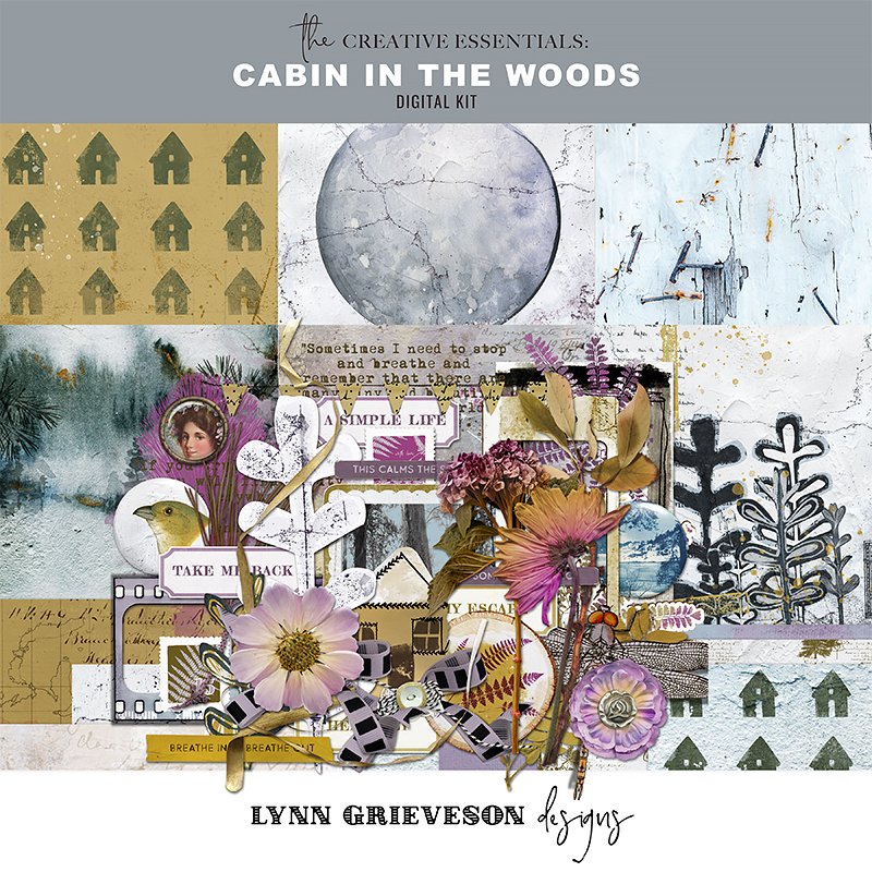 Cabin in the Woods Digital Scrapbooking Kit