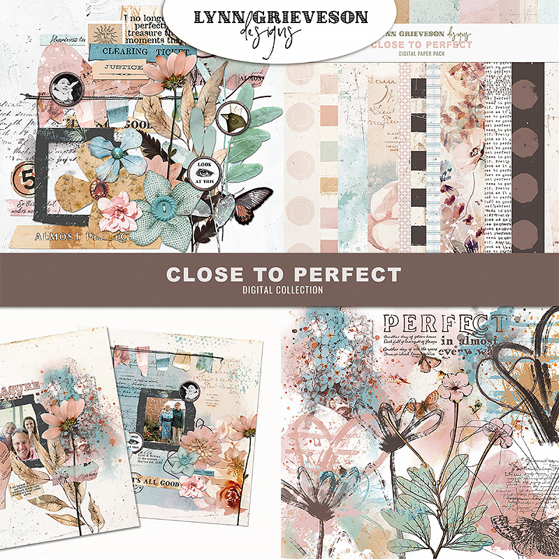 Close to Perfect Digital Scrapbooking Collection by Lynn Grieveson