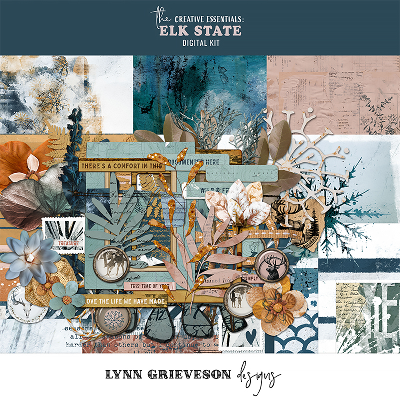 Elk State Digital Scrapbooking Kit