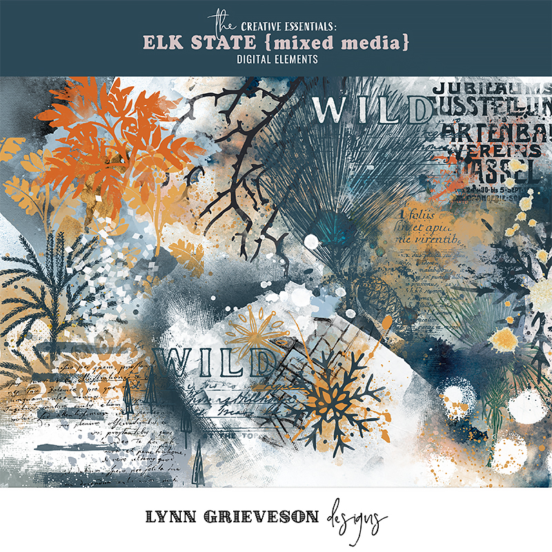 Elk State Digital Scrapbooking Mixed Media