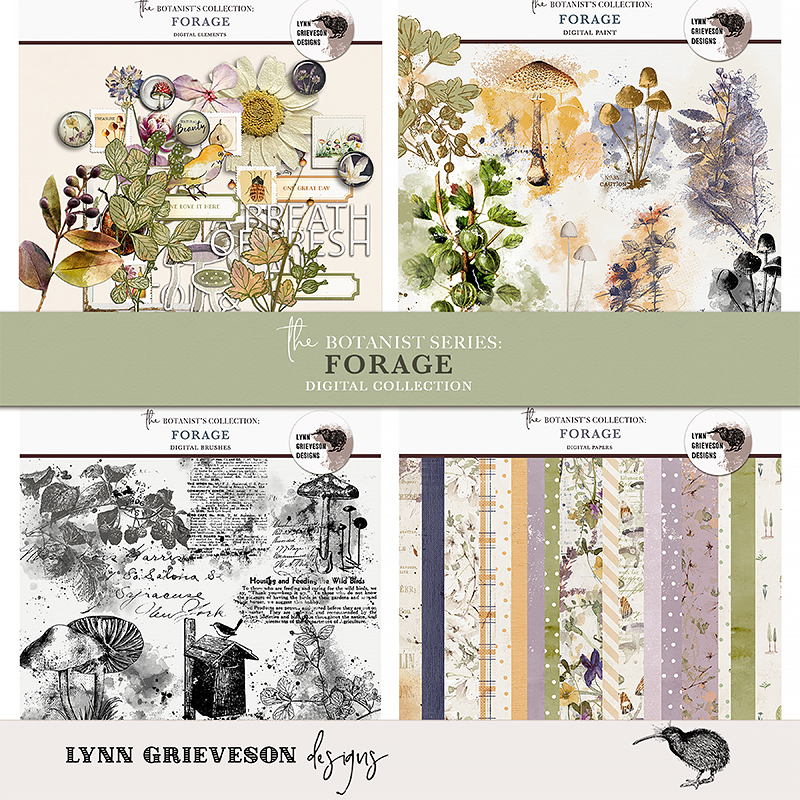 Forage Digital Scrapbook Collection by Lynn Grieveson