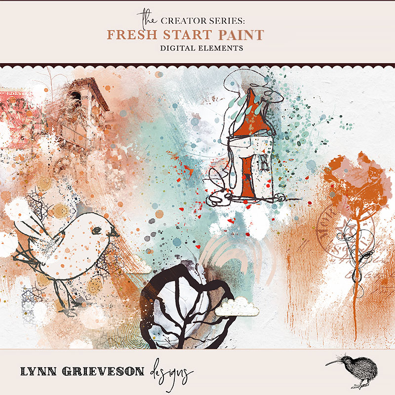 Fresh Start Digital Scrapbooking Paint by Lynn Grieveson