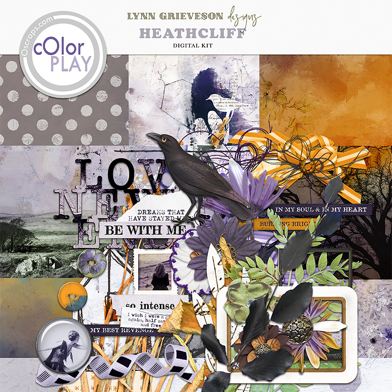 Heathcliff Digital Scrapbooking Kit by Lynn Grieveson