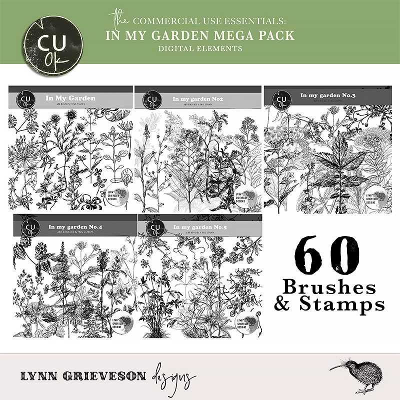 In My Garden CU Brush and Stamp Bundle
