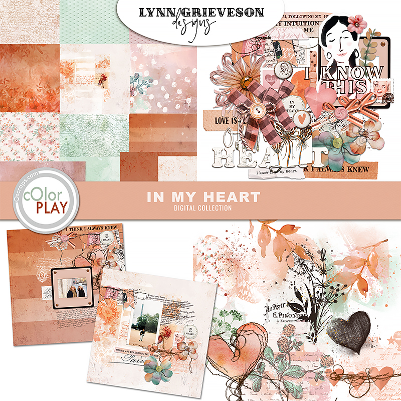 In My Heart digital scrapbooking Collection by Lynn Grieveson