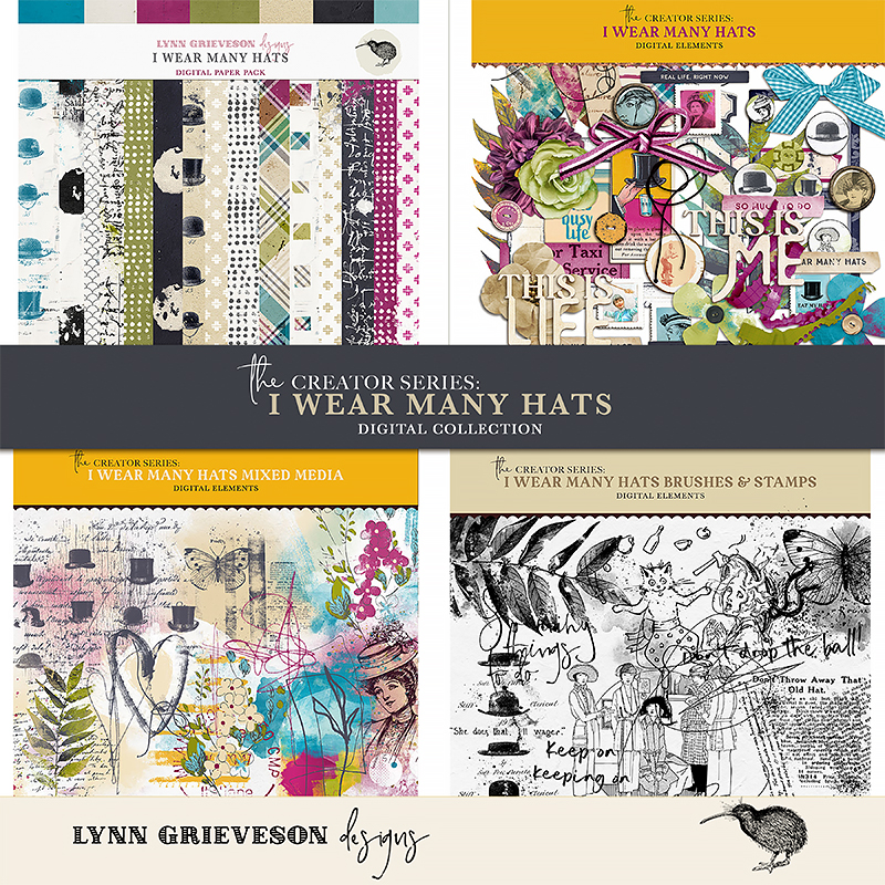 I Wear Many Hats Digital Scrapbooking Collection