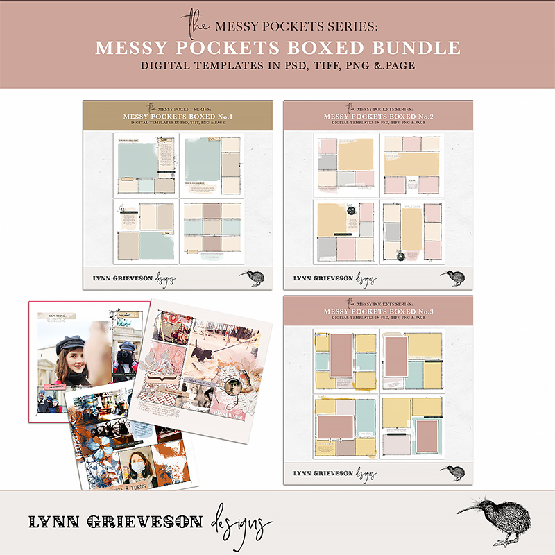 Messy Pockets Boxed Templates Bundle