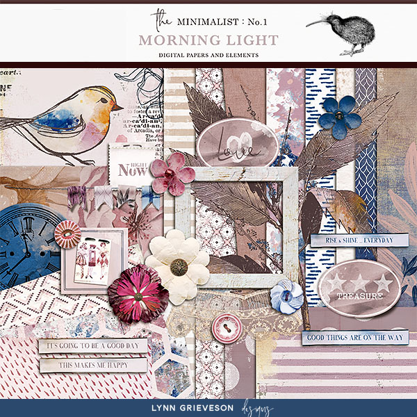 Morning Light Digital Scrapbooking Kit by Lynn Grieveson