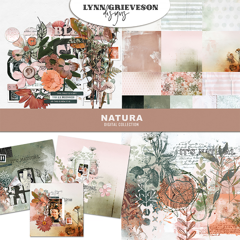 Natura Digital Scrapbooking Collection by Lynn Grieveson