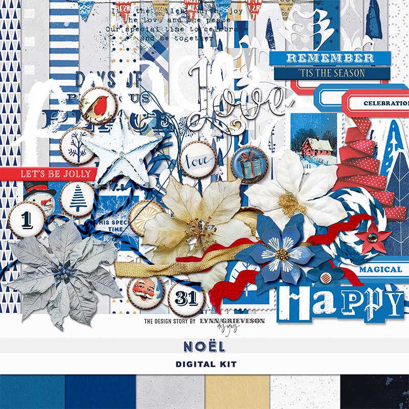 Noel Digital Scrapbooking Kit by Lynn Grieveson 