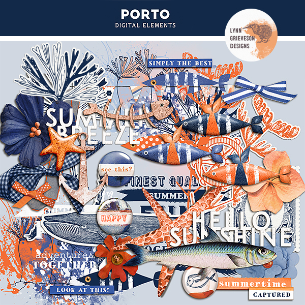 Porto Digital Scrapbooking Elements by Lynn Grieveson