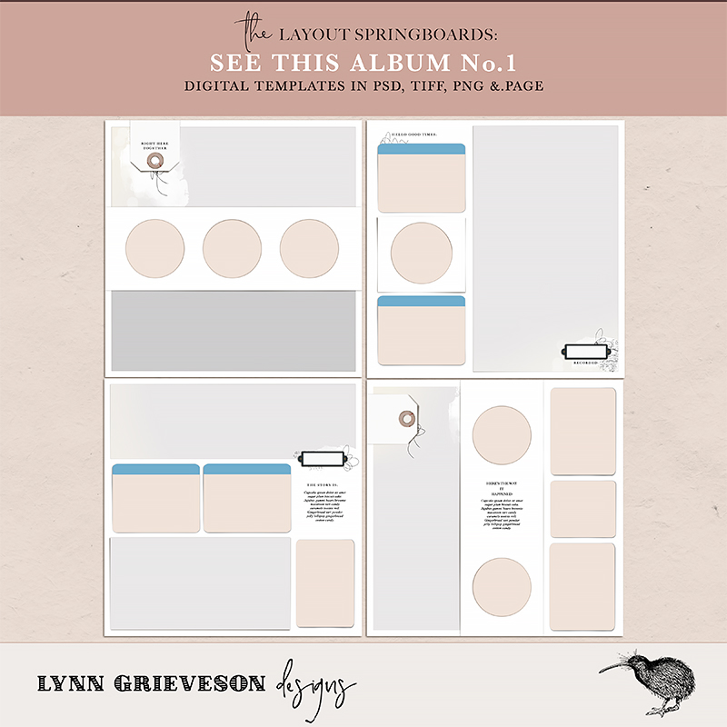 See This Digital Scrapbooking Template Album