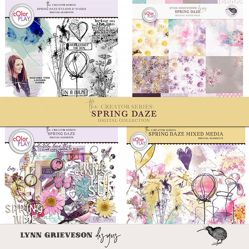 Spring Daze Digital Scrapbooking Collection by Lynn Grieveson