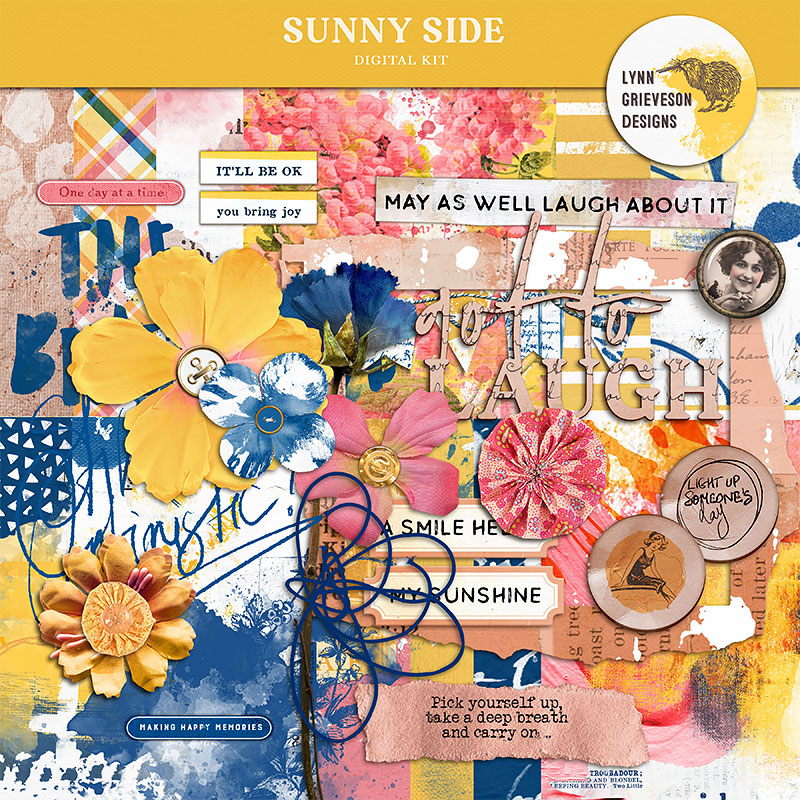 Sunny Side Digital Scrapbooking Kit