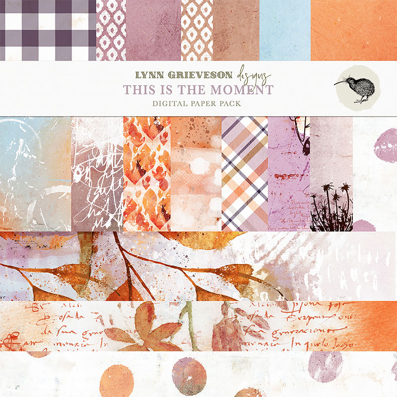 This Is The Moment Digital Scrapbooking Paper Pack