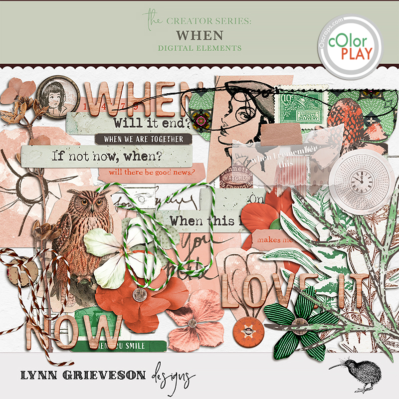 When Digital Scrapbooking Elements